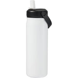 Carpo 20 oz Vacuum Bottle with Straw Lid — White (WH) — blank left angle — 19