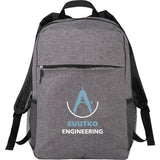 Urban 15" Laptop Backpack — Graphite (GA) — decorated front view — 3