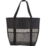 Utility Beach Tote — Black (BK) — blank front view — 4
