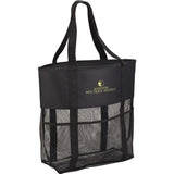 Utility Beach Tote — Black (BK) — decorated product view — 3