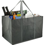 Recycled Woven Utility Tote — Gray (GY) — blank right angle — 9