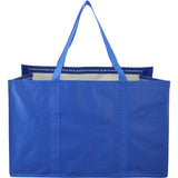 Recycled Woven Utility Tote — Royal (RYL) — blank back view — 5