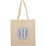 Odessa 8oz Cotton Canvas Tote — Natural (NT) — decorated front view — 2