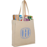 Odessa 8oz Cotton Canvas Tote — Natural (NT) — decorated product view — 4