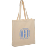 Odessa 8oz Cotton Canvas Tote — Natural (NT) — decorated product view — 3