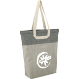 Recycled Cotton U-Handle Book Tote — Natural — decorated right angle — 4