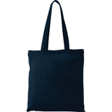 Carolina 4oz Cotton Canvas Tote — Navy Blue (NBL) — blank front view — 9
