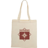 Nevada 3.5oz Cotton Convention Tote — Natural (NT) — decorated front view — 2
