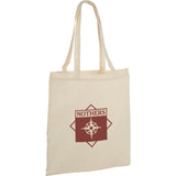 Nevada 3.5oz Cotton Convention Tote — Natural (NT) — decorated product view — 3