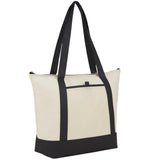 Lighthouse 24-Can Non-Woven Tote Cooler — Black (BK) — blank right angle — 11