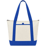 Lighthouse 24-Can Non-Woven Tote Cooler — Royal Blue (RBL) — blank product view — 2