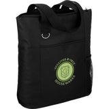 Infinity Convention Tote — Black (BK) — decorated right angle — 17