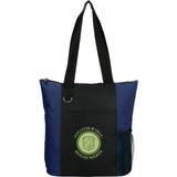 Infinity Convention Tote — Navy (NY) — decorated front view — 9