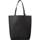 Eros Non-Woven Shopper Tote — Black (BK) — blank front view