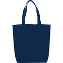 Eros Non-Woven Shopper Tote — Navy (NY) — blank front view