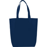 Eros Non-Woven Shopper Tote — Navy (NY) — blank front view — 16