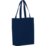 Eros Non-Woven Shopper Tote — Navy (NY) — blank product view — 17
