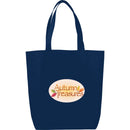 Eros Non-Woven Shopper Tote — Navy (NY) — decorated product view