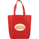 Eros Non-Woven Shopper Tote — RED (RE) — decorated front view — 4