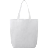 Eros Non-Woven Shopper Tote — White (WH) — blank front view — 3