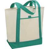 Lighthouse Non-Woven Tote — Green (GR) — blank right angle — 22