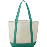 Lighthouse Non-Woven Tote — Green (GR) — blank back view — 20