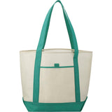 Lighthouse Non-Woven Tote — Green (GR) — blank front view — 19