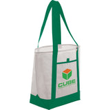 Lighthouse Non-Woven Tote — Green (GR) — decorated product view — 17