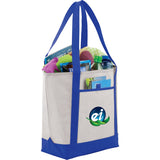 Lighthouse Non-Woven Tote — Royal Blue (RBL) — decorated product view — 10
