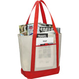 Lighthouse Non-Woven Tote — RED (RE) — blank right angle — 7