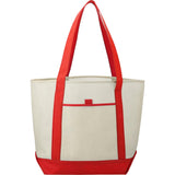 Lighthouse Non-Woven Tote — RED (RE) — blank front view — 5