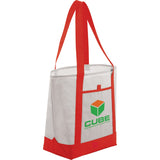 Lighthouse Non-Woven Tote — RED (RE) — decorated product view — 4