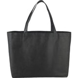Big Boy Non-Woven Shopper Tote — Black (BK) — blank front view — 25