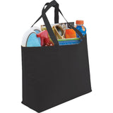 Big Boy Non-Woven Shopper Tote — Black (BK) — blank product view — 27