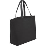 Big Boy Non-Woven Shopper Tote — Black (BK) — blank product view — 26
