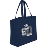 Big Boy Non-Woven Shopper Tote — Navy (NY) — decorated product view — 5