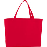 Big Boy Non-Woven Shopper Tote — RED (RE) — blank front view — 12