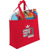 Big Boy Non-Woven Shopper Tote — RED (RE) — decorated product view — 10