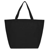 YaYa Budget Non-Woven Shopper Tote — Black (BK) — blank front view — 74