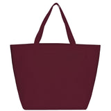 YaYa Budget Non-Woven Shopper Tote — Burgundy (BU) — blank front view — 68