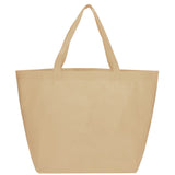 YaYa Budget Non-Woven Shopper Tote — Cream (CR) — blank front view — 34
