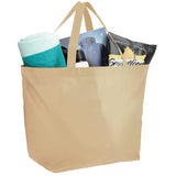 YaYa Budget Non-Woven Shopper Tote — Cream (CR) — blank product view — 36