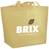 YaYa Budget Non-Woven Shopper Tote — Cream (CR) — decorated product view — 33