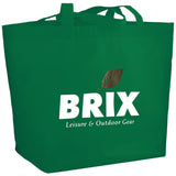 YaYa Budget Non-Woven Shopper Tote — Green (GR) — decorated product view — 62