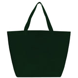YaYa Budget Non-Woven Shopper Tote — Hunter Green (HGR) — blank front view — 23