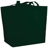 YaYa Budget Non-Woven Shopper Tote — Hunter Green (HGR) — blank product view — 24