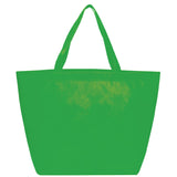 YaYa Budget Non-Woven Shopper Tote — Lime Green (LGR) — blank front view — 59