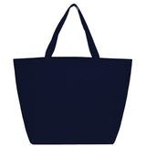 YaYa Budget Non-Woven Shopper Tote — Navy Blue (NBL) — blank front view — 55