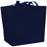 YaYa Budget Non-Woven Shopper Tote — Navy Blue (NBL) — blank product view — 56
