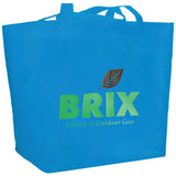 YaYa Budget Non-Woven Shopper Tote — Process Blue (PBL) — decorated product view — 50